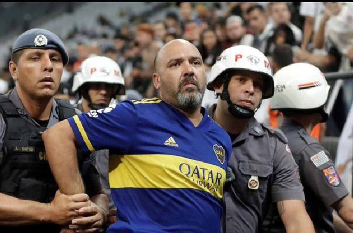 El mendocino Leandro Ponzo, fanático de Boca, fue inhabilitado por 24 meses para ingresar a los estadios de la provincia de Buenos Aires. / Gentileza.