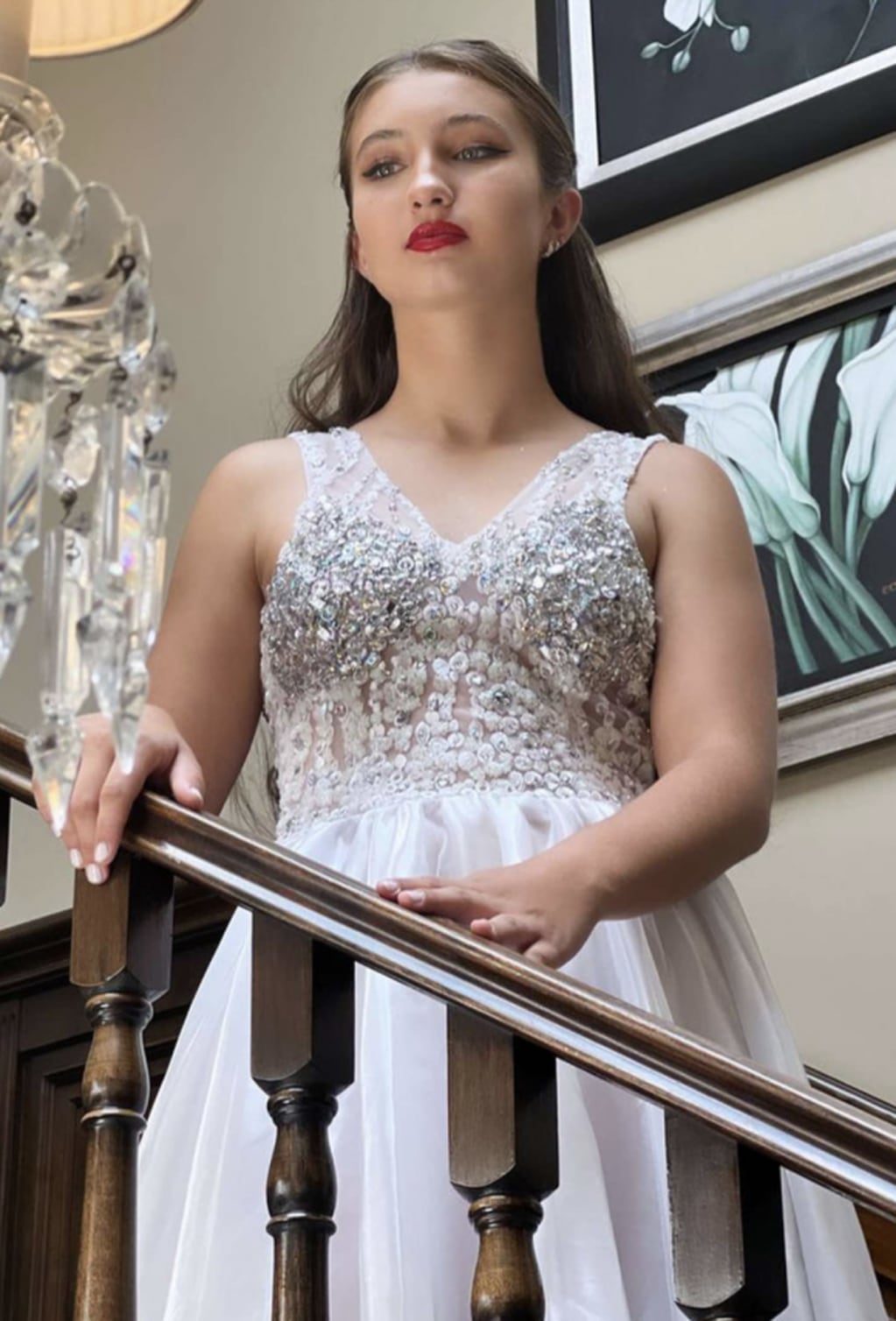 Indiana, la hija mayor de Nicole Neumann y Fabián Cubero modeló vestida de novia