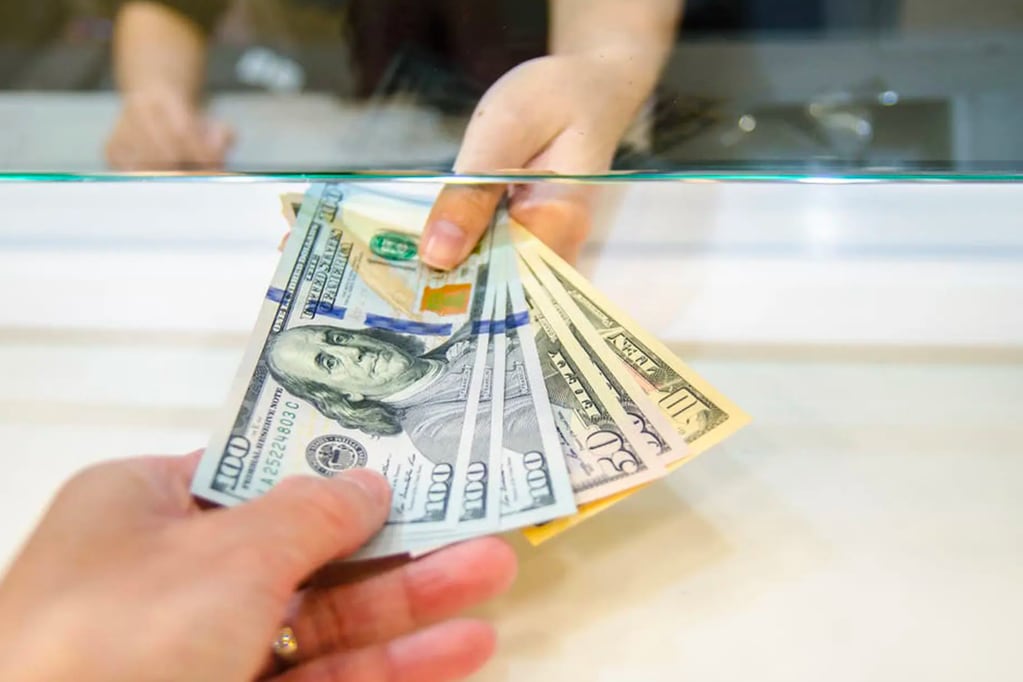 Varios ahorristas retiraron sus dólares del banco por el viral de que se venía un "corralito".