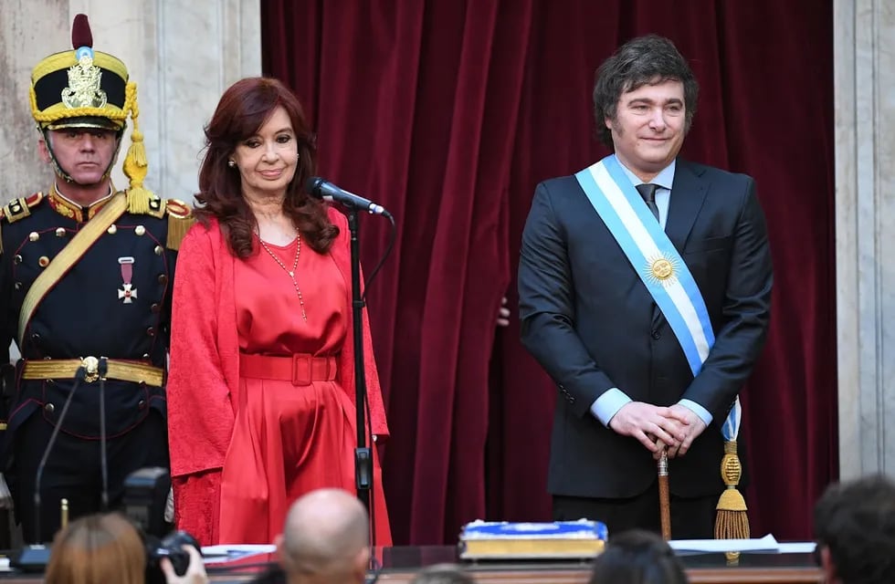Cristina Kirchner y Javier Milei en el Congreso de la Nación