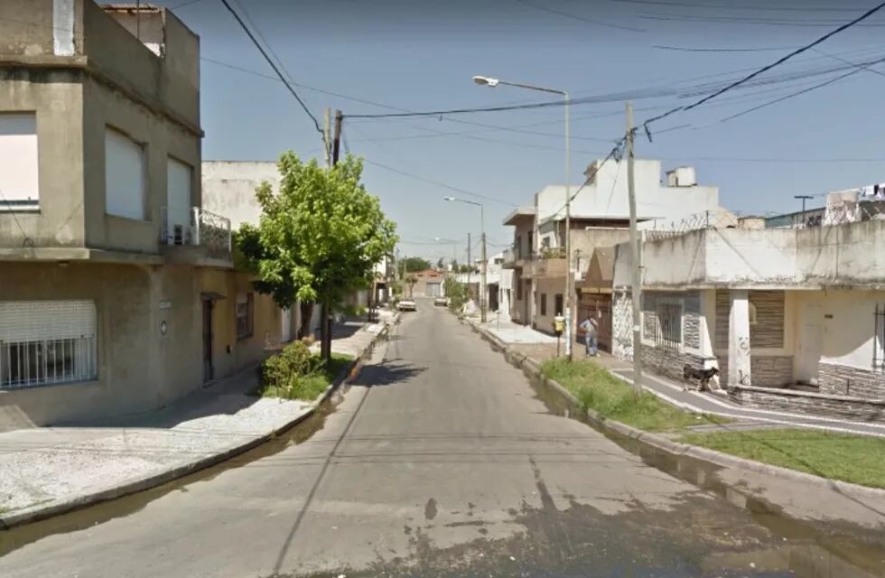 Lanús. La calle donde ocurrió el aberrante crimen. (Foto / Google Street View)