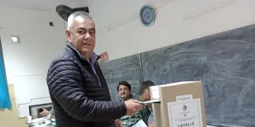 Edgardo González votó en Lavalle