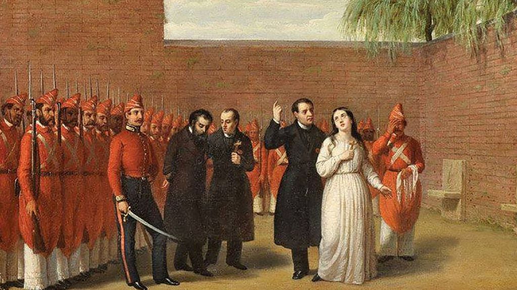 El fusilamiento de una de las parejas más famosas de la historia argentina. Foto: Web