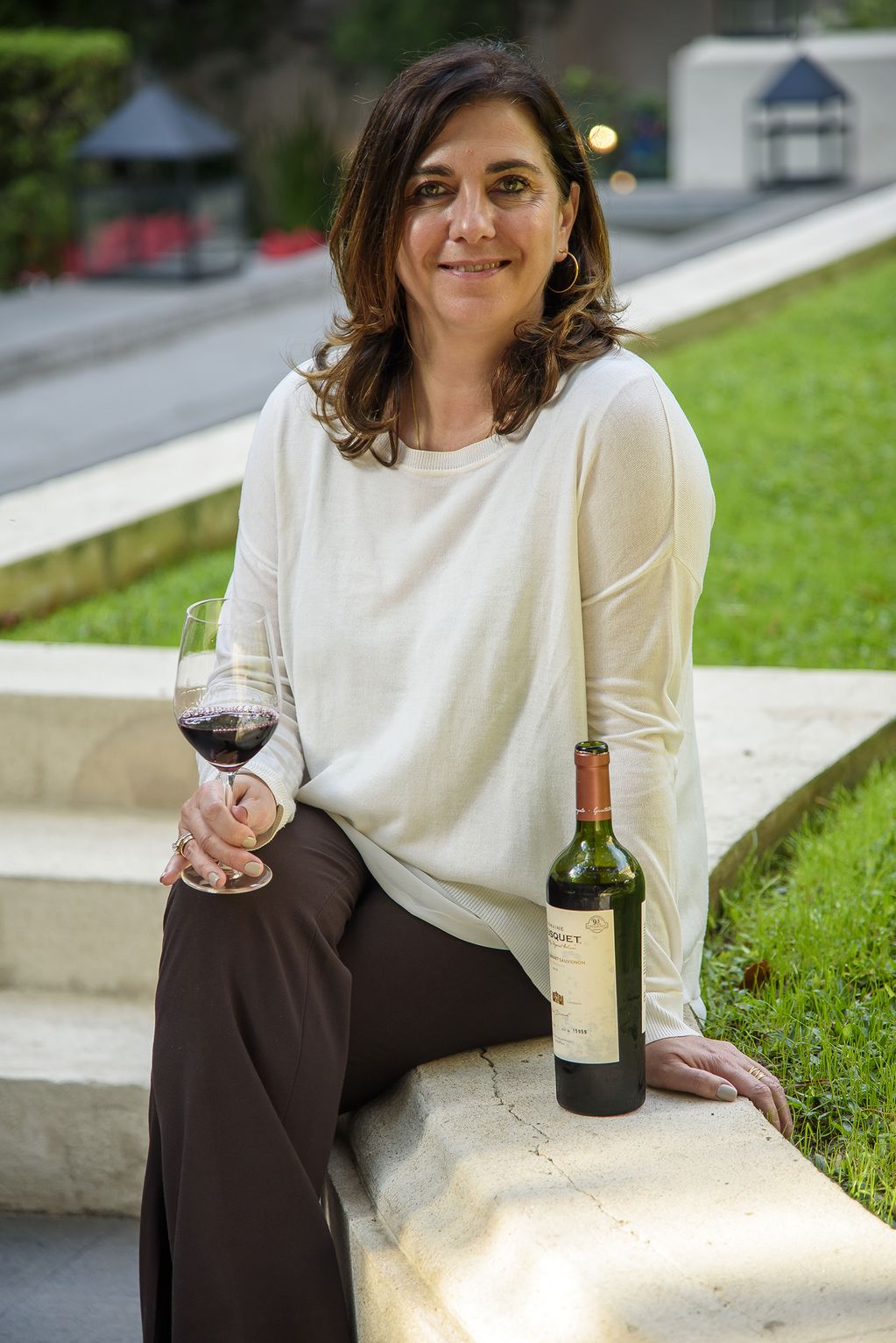 Anne Bousquet, co-fundadora de Domanine Bousquet, bodega que cumplió 25 años con viñedos orgánicos.
