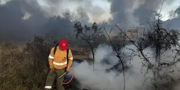 Incendio en San Agustín
