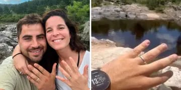 Una pareja perdió su anillo en un río