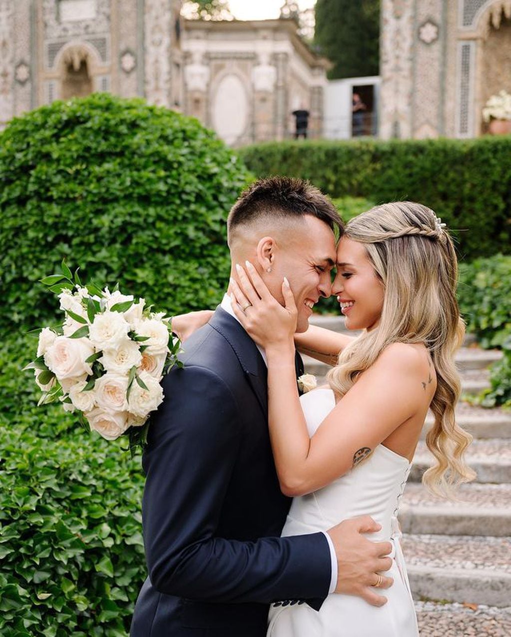 Las fotos del casamiento de Lautaro Martínez y Agustina Gandolfo. (Instagram Agustina Gandolfo)