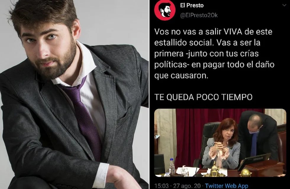"El Presto" había amenazado a CFK vía Twitter