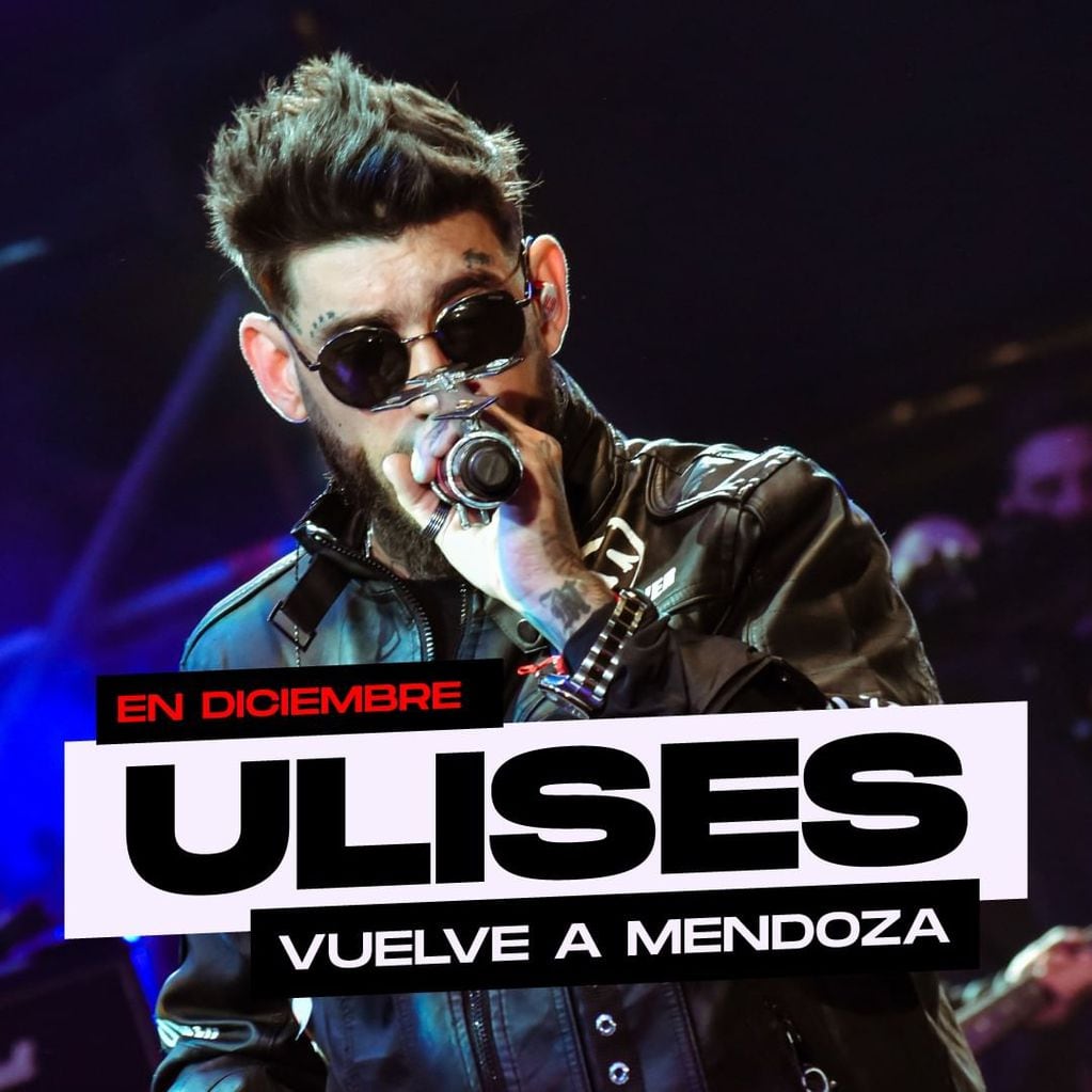 Ulises Bueno cierra el año con un show en Mendoza. / Instagram