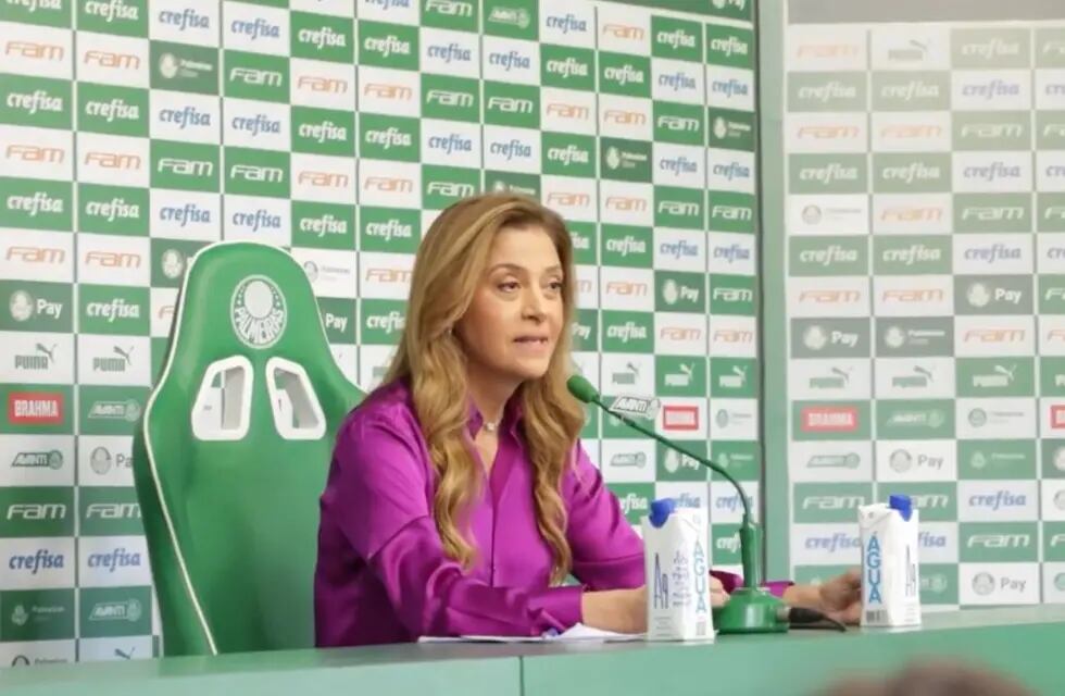 La presidenta del Palmeiras, Leila Pereira. realizó una conferencia contra el "machismo estructural" del fútbol