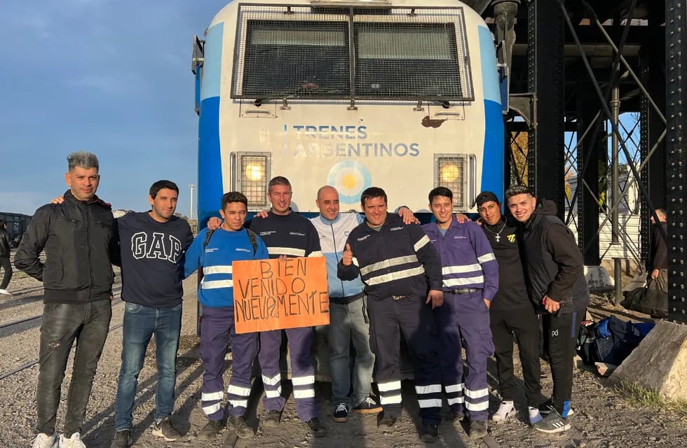 Los trabajadores de Trenes Argentinos llegaron con éxito a Palmira.