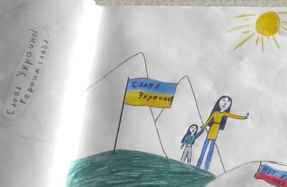 Rusia condenó al padre de una nena que hizo un dibujo a favor de la paz en Ucrania. Foto: web
