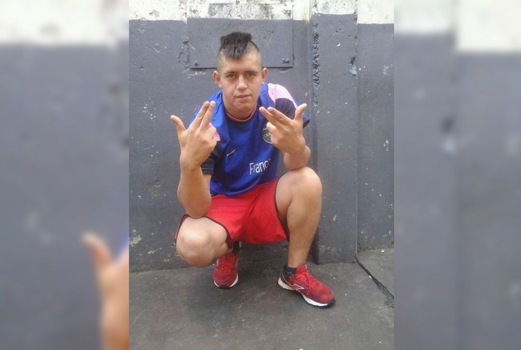 Franco Ábrego (26), el "Cara Cortada". Está detenido e imputado por el homicidio de Lucas Ampuero. (Los Andes)