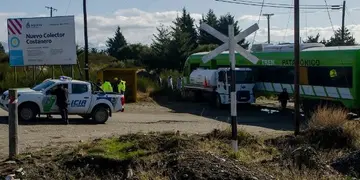 Tren embistió a un camión en Bariloche