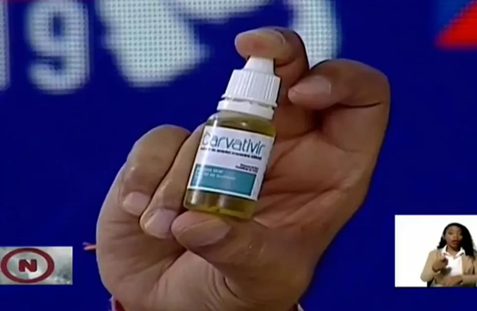 Carvativir, las "gotas milagrosas" contra el coronavirus que presentó Nicolás Maduro. Foto: gentileza diario ABC