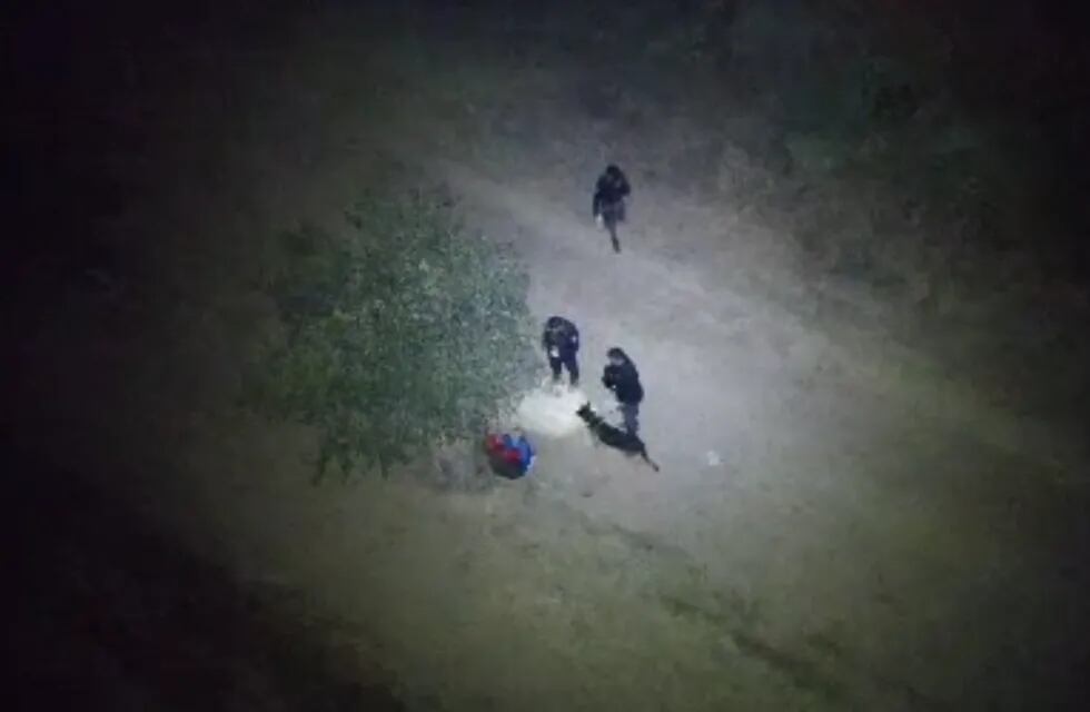 Captura video de la División VANT de la Policía de Mendoza