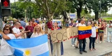 Venezolanos protestan en Argentina