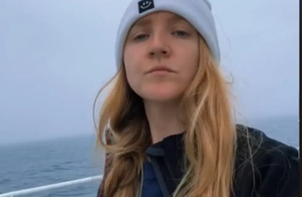 La joven que filmó los últimos momentos del submarino.