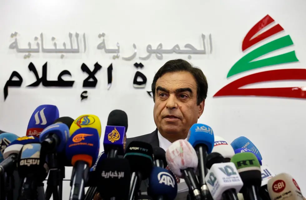Líbano: el ministro de Información renunció ante presión diplomática de los Estados del Golfo (AP Photo/Bilal Hussein)
