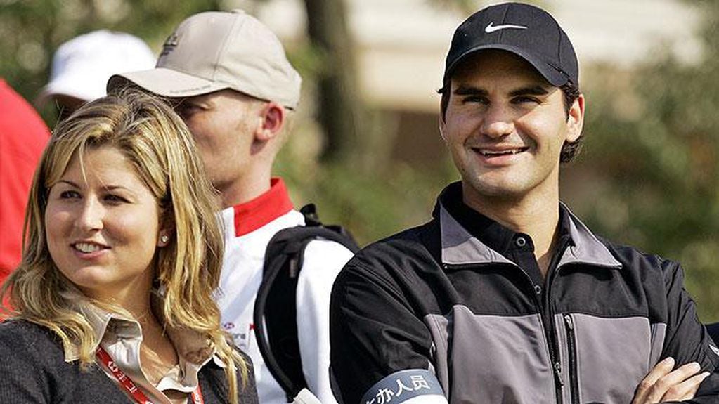 Mirka Vavrinec y Roger Federer