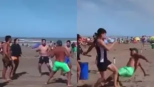 Mar de Ajó: un partido de vóley en terminó con adolescentes y adultos a los golpes y el video se volvió viral