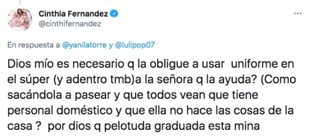 El tweet de Fernández.