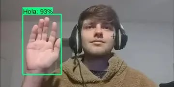 Video: un argentino de 20 años desarrolla una inteligencia artificial que interpreta el lenguaje de señas