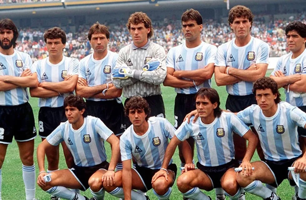 La Selección Argentina campeona del Mundo de 1986 con un Diego Maradona en un nivel Superlativo. / Gentileza.
