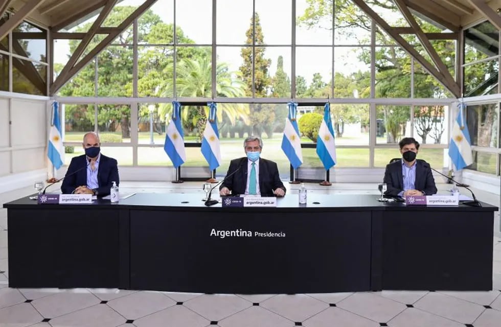 Rodriguez Larreta, Alberto Fernández y Axel Kicillof se reunirán en breve para definir la nueva estrategia. / archivo