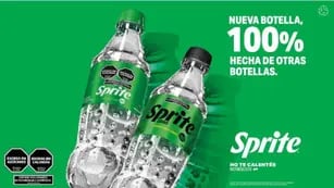 Sprite lanza su botella 100% reciclada