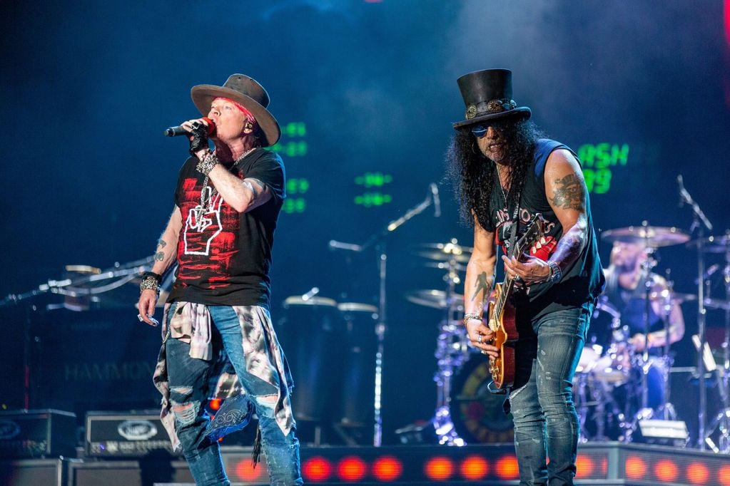 Mandatory Credit: Photo by Shutterstock (10441613be)
Guns N' Roses - Axl Rose and Slash
Austin City Limits Music Festival, Texas, USA - 04 Oct 2019