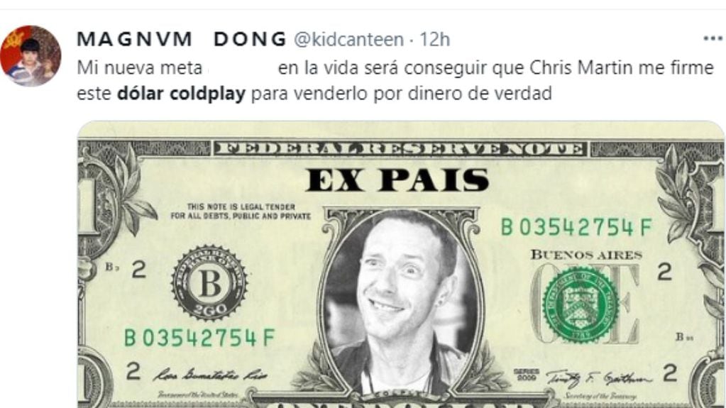 Los mejores memes por el “dólar Coldplay”.