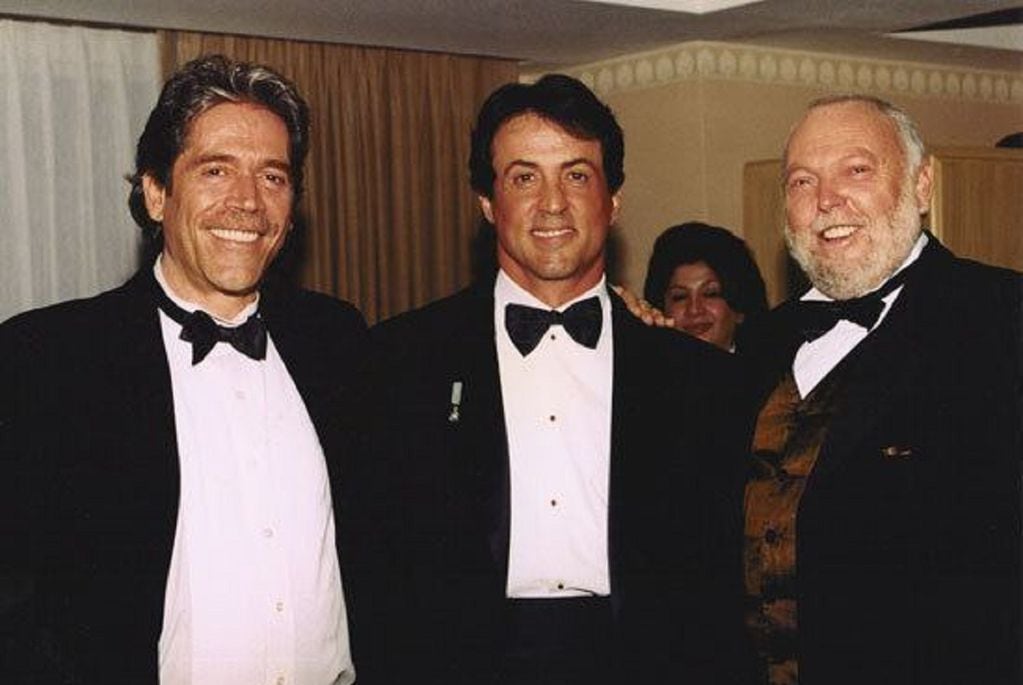 Mario Kassar, Sylvester Stallone y Andrew Vajna (Archivo)