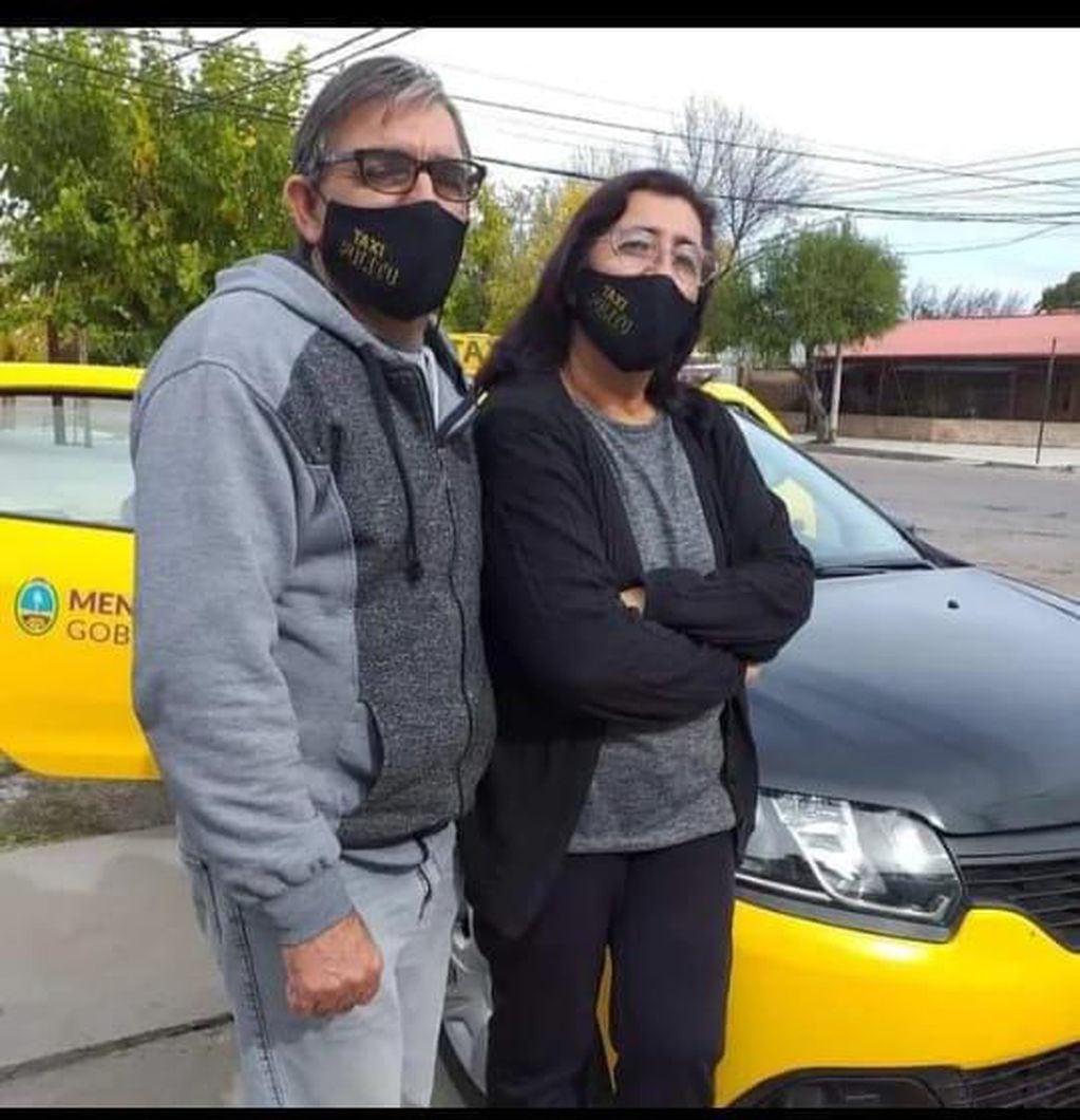Jorge y Graciela, una pareja de taxistas de Alvear.