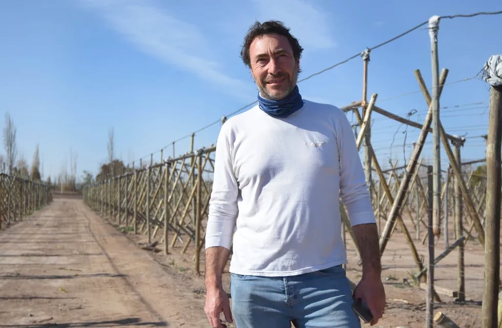 Ariel Zucarelli exportador ajos, y es presidente de la Asociación de productores, empacadores y exportadores de ajos, cebollas y afines de Mendoza. Foto: José Gutiérrez.
