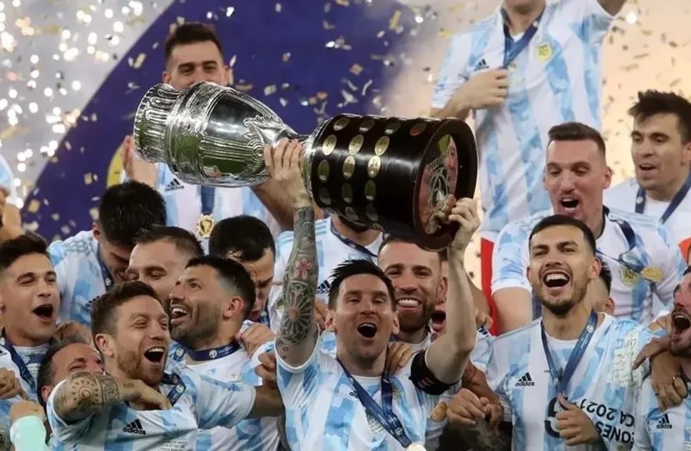 La Selección Argentina campeón de América 2021.
