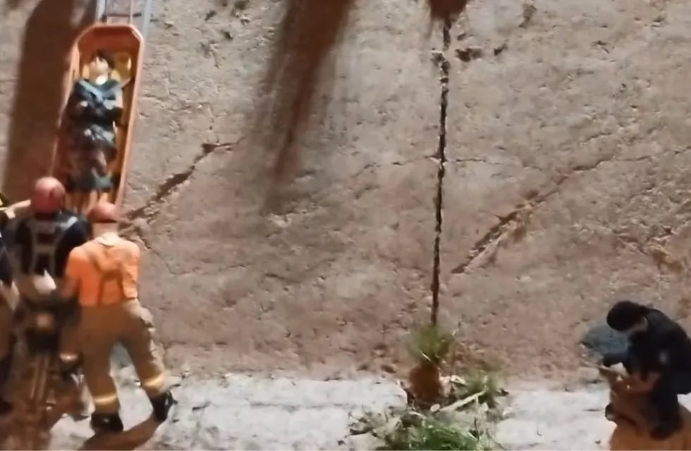 Video: un niño cayó a un zanjón en Las Heras y su perro la acompañó hasta que fue rescatado.