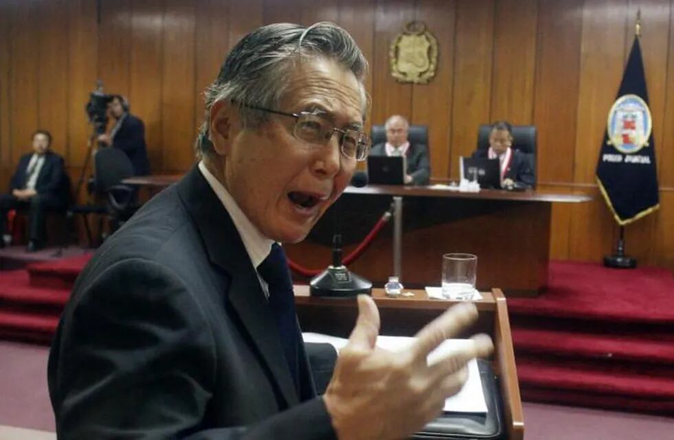 Ex presidente de Perú, Alberto Fujimori, durante el juicio por esterilizaciones forzadas.