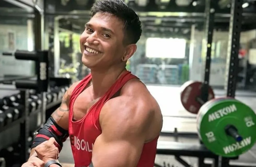 Trágico accidente en un gimnasio de Bali: falleció el reconocido levantador de pesas Justyn Vicky. Foto: Instagram.