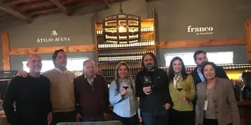 Almuerzo jurados concurso de vinos Guarda14 en Bodega Atilio Avena Maipú