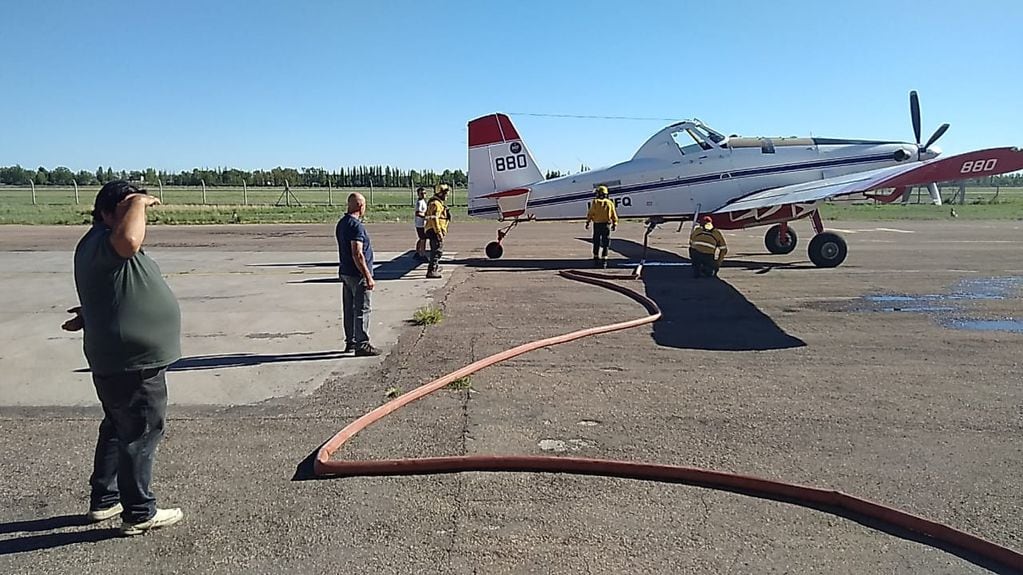 Aviones hidrantes llegar hasta el sur provincial