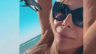 Graciela Alfano impactó con un video jugado desde la playa.