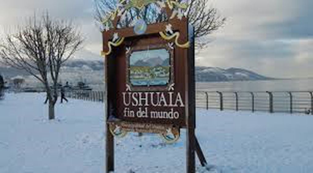Nieve en Ushuaia (Archivo)