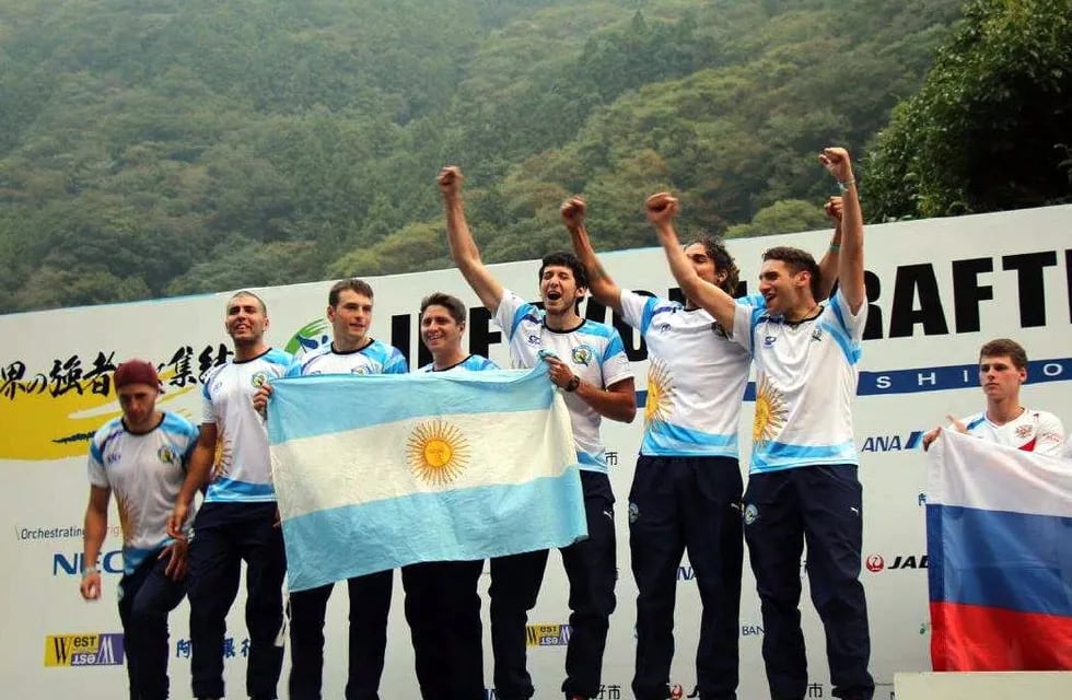 Argentina, subcampeón en los rápidos de Yoshiro