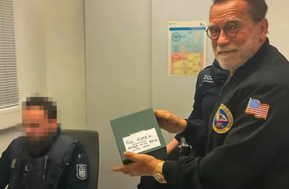 Arnold Schwarzenegger fue detenido este miércoles durante varias horas en el aeropuerto de Múnich. Gentileza: Bild