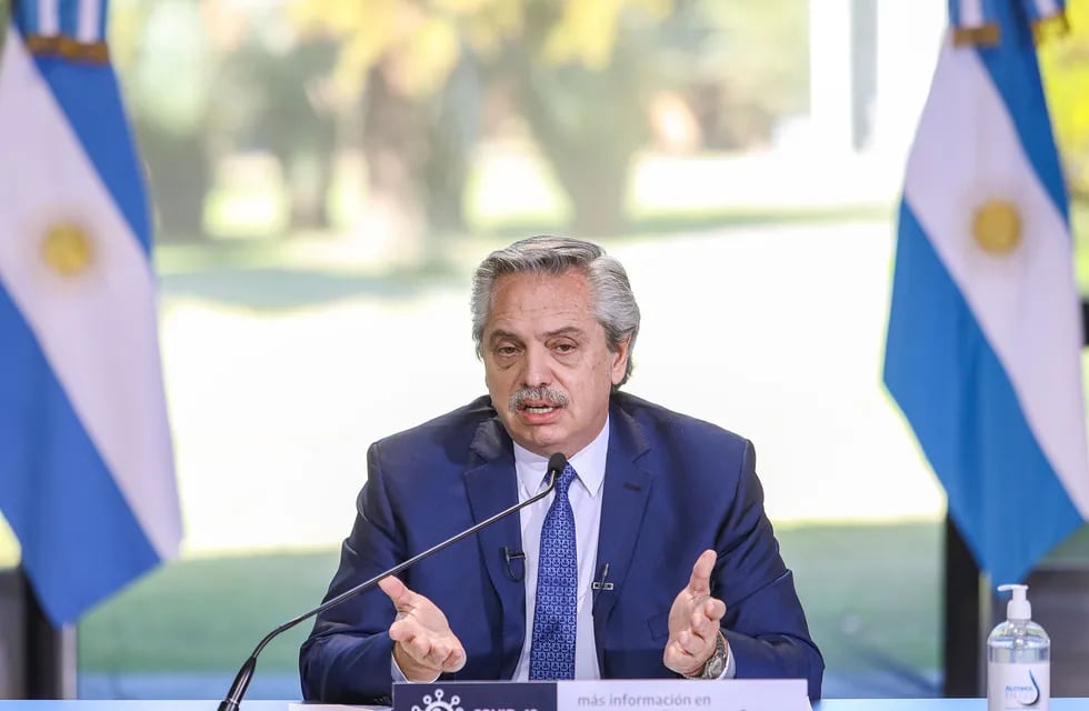 Anuncio. El presidente Fernández encabezó ayer una nueva conferencia de prensa. Foto: Presidencia de la Nación.