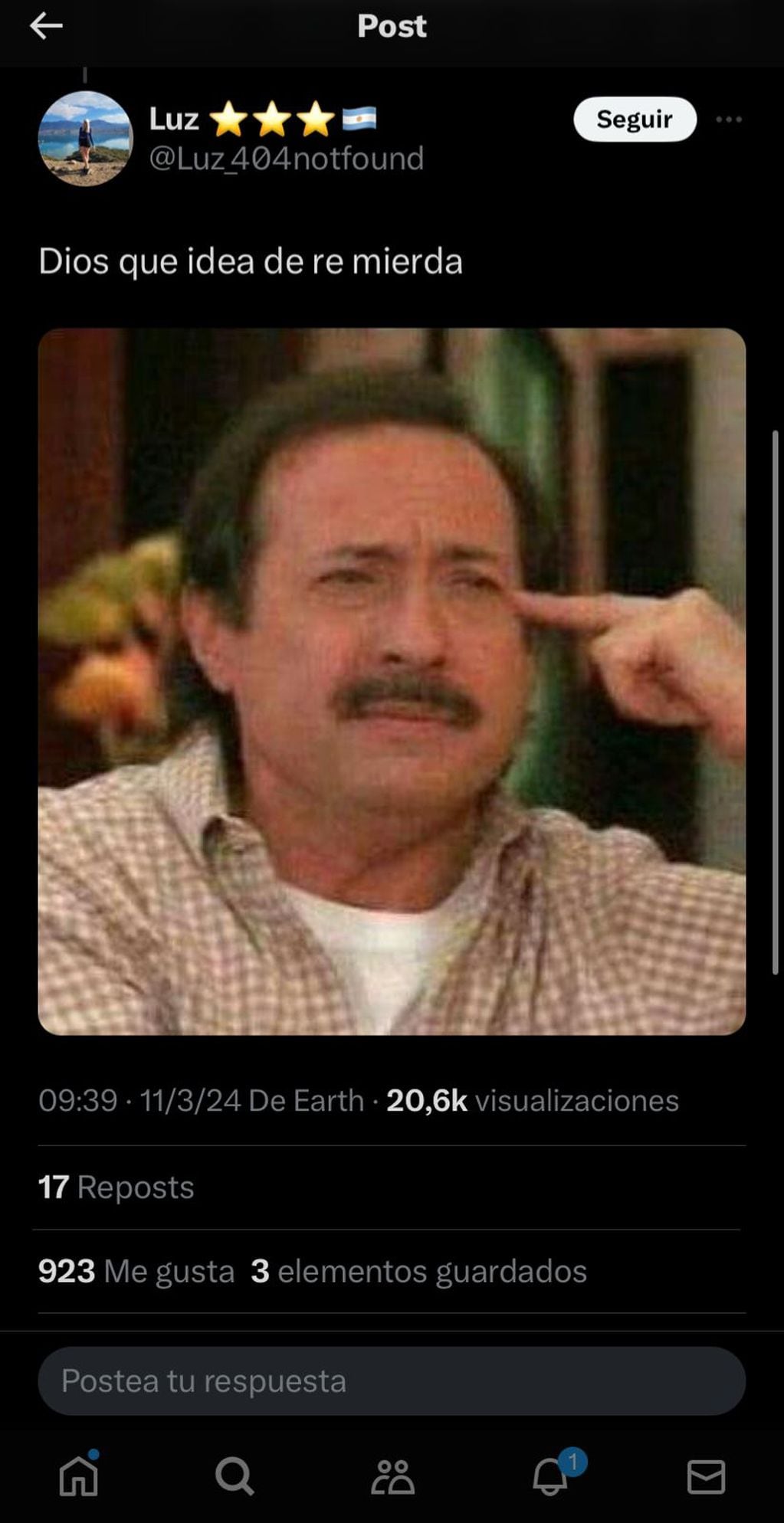 Los memes por el anuncio de Santiago del Moro sobre Thiago y Daniela de Gran Hermano. Captura de pantalla.