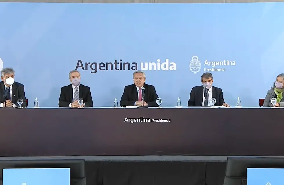 El presidente Alberto Fernández en el acto de Conmemoración del Día de la Afirmación de los Derechos Argentinos sobre las Malvinas.