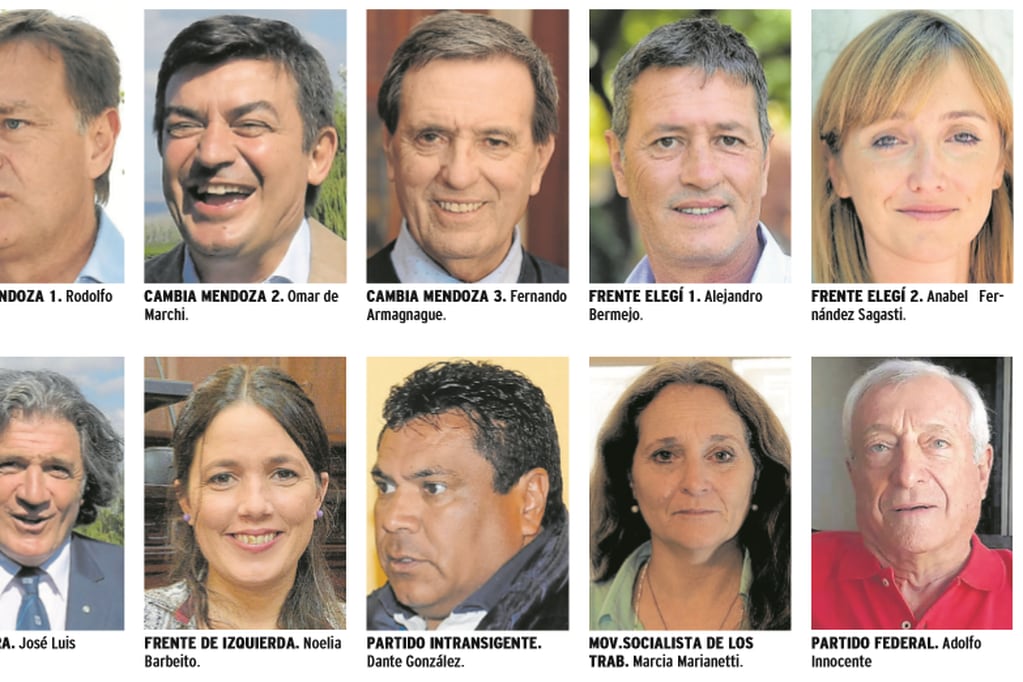 Diez fórmulas competirán por la gobernación en las PASO de Mendoza