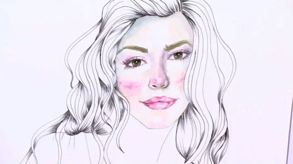 El robot realizó un retrato de la joven de 23 años y es muy parecida a Shakira.
